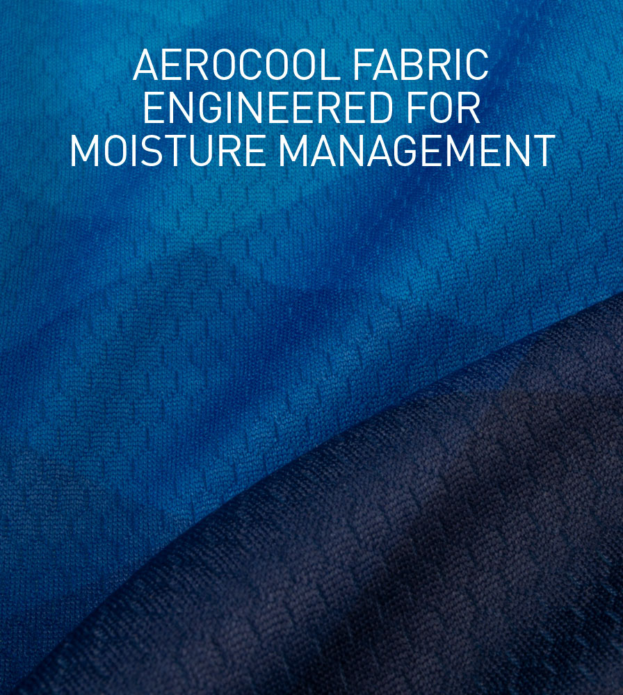AeroCool Performance Fabric Social Distance Peloton Cycling Jersey AeroCool Performance Fabric Information