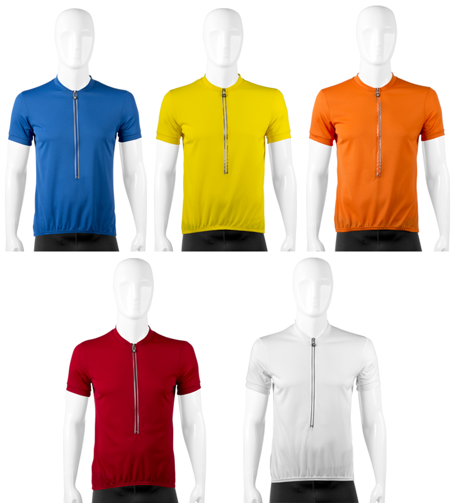 Unisex Solid Color Bike Jerseys