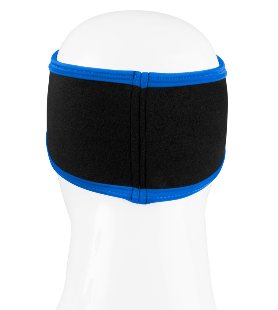 Mens Womens BLACK or BLUE Ski Headband Fleece Suprafleece� Ear Warmer