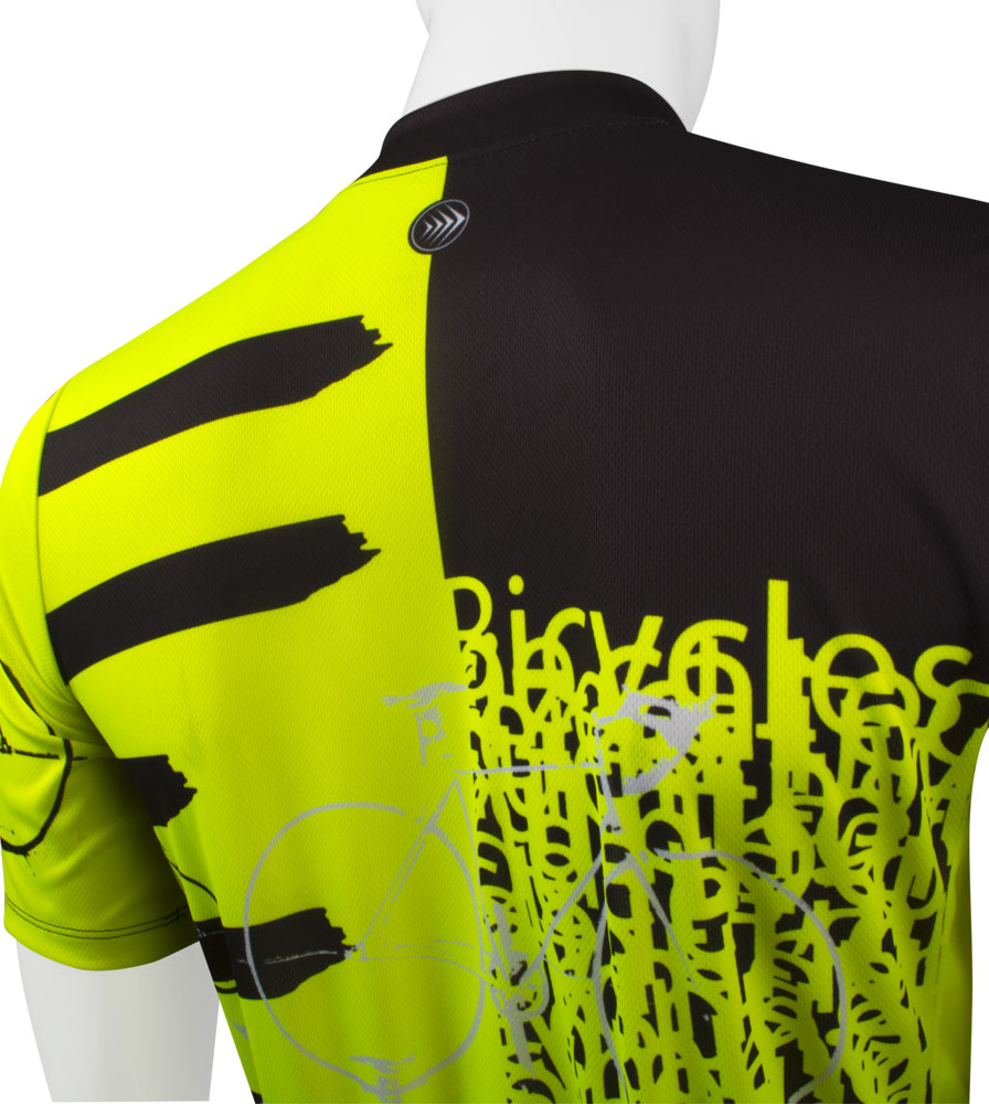 Tall Men's Expression Jersey Safety Yellow Off Back