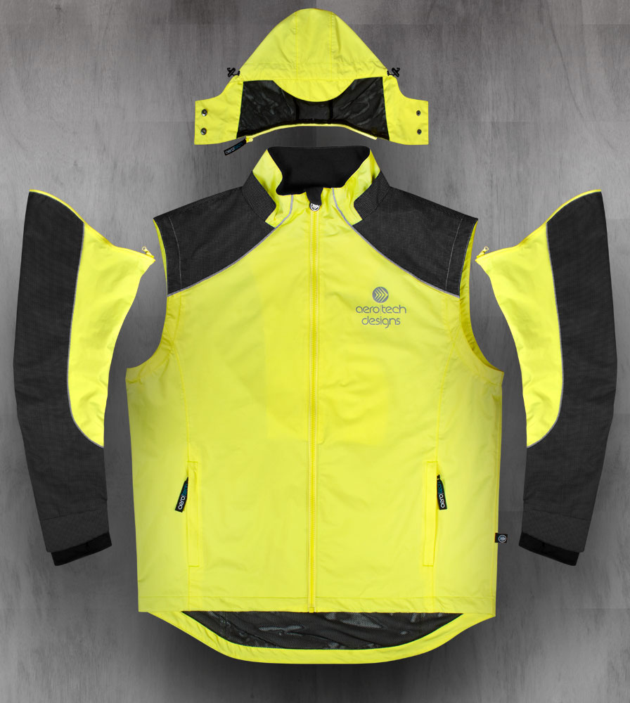 womens cycling jacket with zip off sleeves