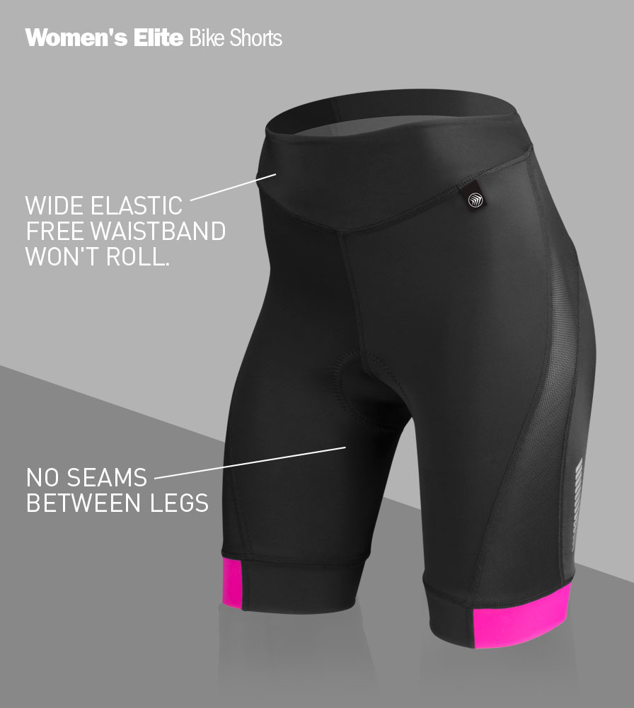 Womens Elite Air Gel Padded Bike Shorts Made In The Usa By Aero Tech