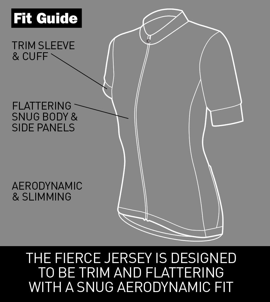 Women's Fierce Jersey Fit Guide