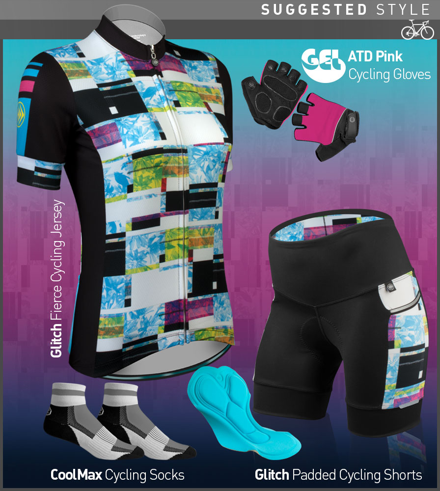 Women's Glitch Cycling Kit