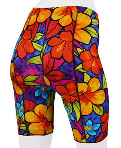 womens printed bike shorts