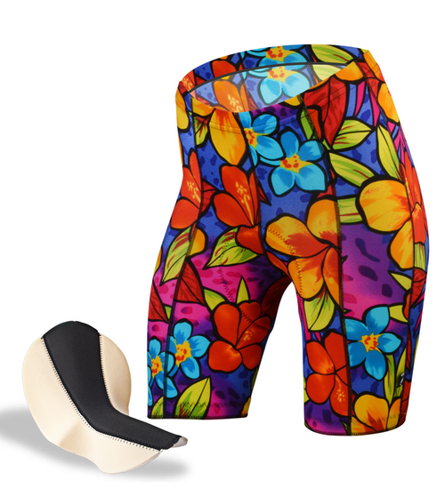 colorful cycling shorts