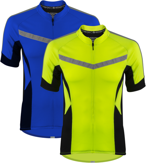 blue cycling jersey mens