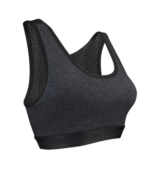 TRASA Sports T Back Shape Non Wired Padded Sports Bra for Women - Blac –