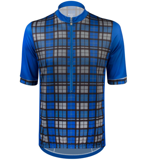 plaid cycling jersey