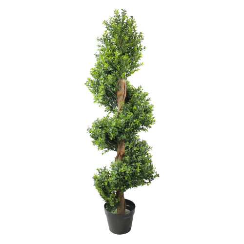 24" Potted Two-Tone Artificial Murraya Ball Topiary Tree