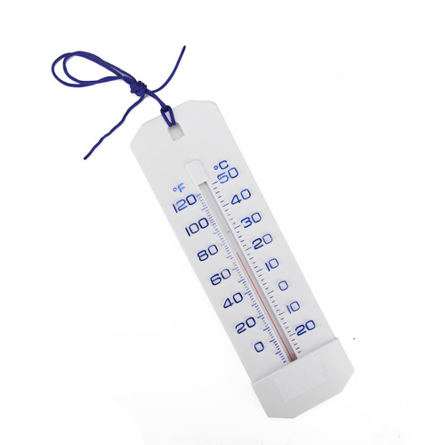 10.25" White Jumbo Easy Read Floating Swimming Pool Thermometer