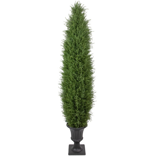 5' Unlit Real Touch™️Artificial Cedar Pine Arborvitae Tree in Urn Style Pot