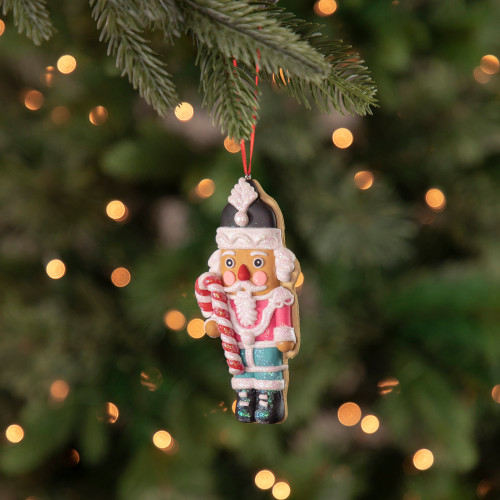 4.75" Glittered Nutcracker Cookie Ornament