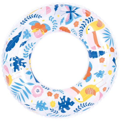 Inflatable Tropical Toucan Children's Inner Tube Ring Float, 24-Inch