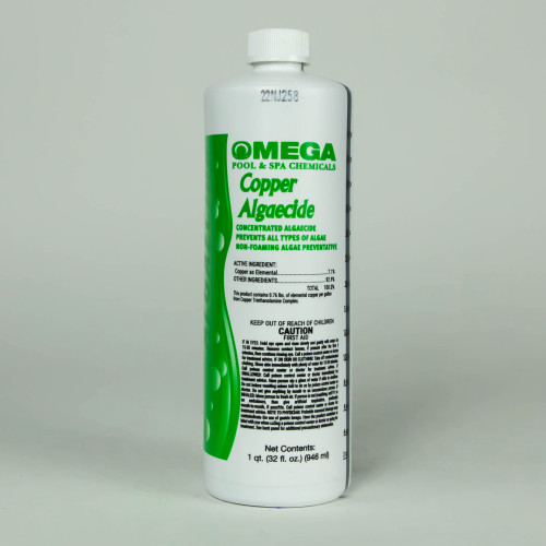 1 Qt. Omega Copper Algaecide Non-Foaming Formula for Swimming pools