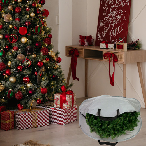 Multi-Seasonal Zippered Wreath Storage Bag - 36"