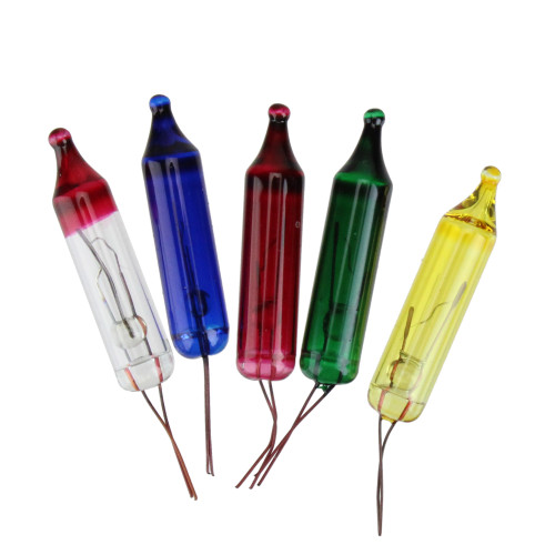 Christmas Mini Incandescent Replacement Bulbs - Multicolor - 6 Volts - Pack of 5