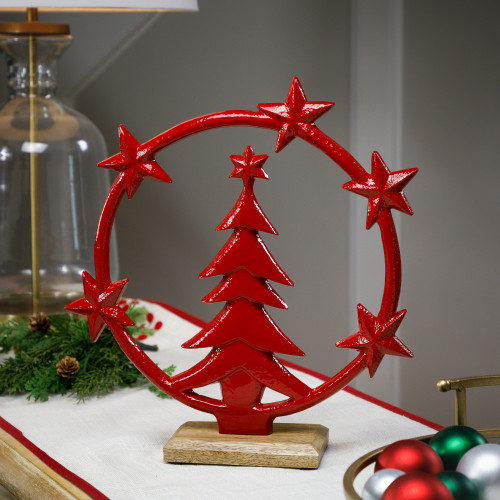Star Bright Metal Tree Christmas Decoration - 12"