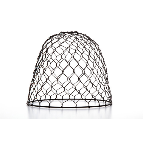 10" Cleveland Vintage Lighting Black Chicken Wire Dome Lamp Shade