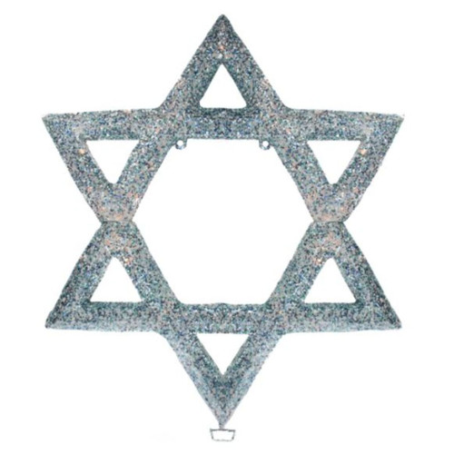 36" Lighted Star of David Hanging Hanukkah Outdoor Decoration