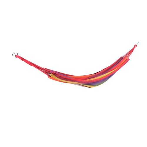 Wide Striped Woven Cotton Brazilian Hammock - 76" x 39.5" - Multi-Color