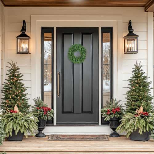 Colorado Spruce Artificial Christmas Wreath - 16" - Unlit