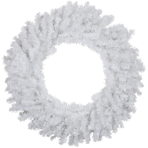 Canadian Pine Artificial Christmas Wreath - 24" - White - Unlit