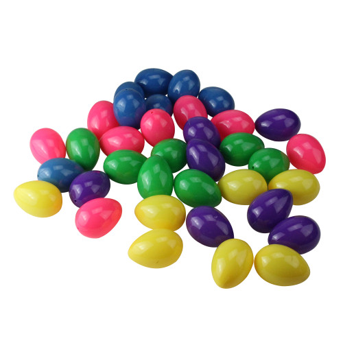 Springtime Easter Egg Decorations - 2.5" - Multicolor - Club Pack of 36
