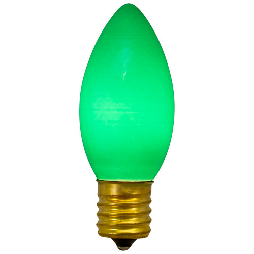 C9 Opaque Christmas Replacement Bulbs - Green - 4ct