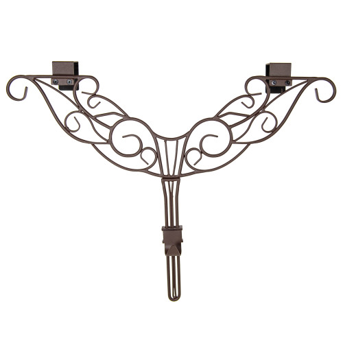24" Ornate Scrollwork Decorative Christmas Wreath Hanger