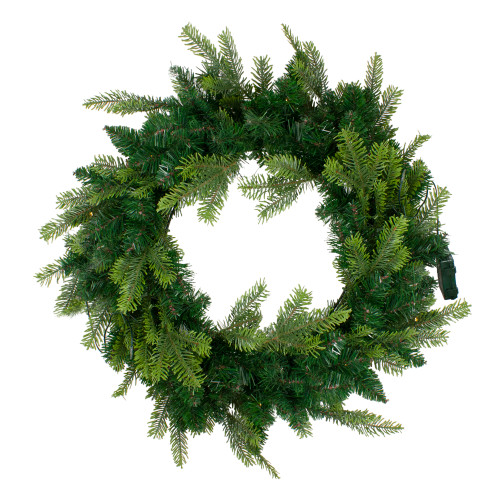 Pre-Lit Woodcrest Pine Artificial Christmas Wreath - 48-Inch, Clear Lights