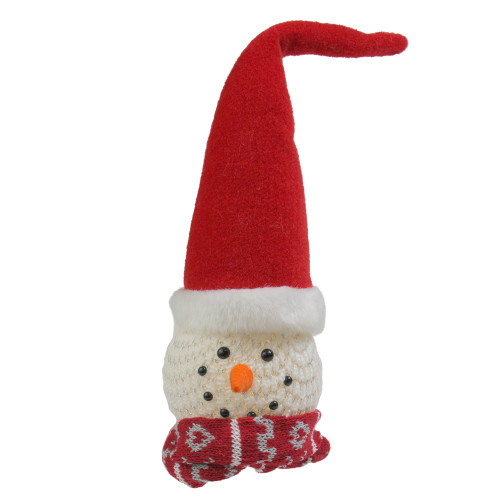 LED Lighted Santa Snowman Head Christmas Decoration - 14"