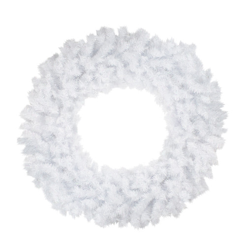 Icy White Iridescent Spruce Artificial Christmas Wreath - 48" - Unlit