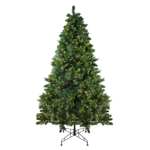 Real Touch™️ Pre-Lit Medium Sequoia Mixed Pine Artificial Christmas Tree - 7.5' - Clear Lights