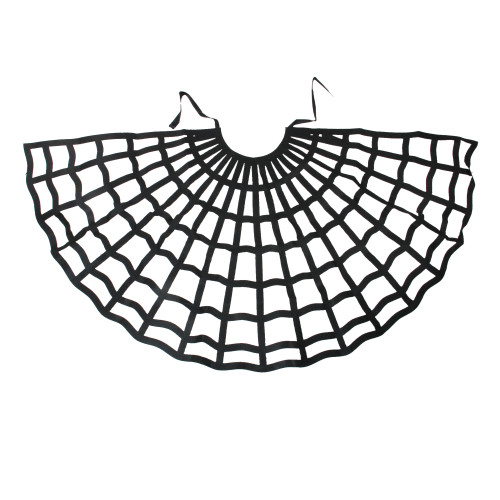 Spiderweb Shawl Halloween Costume Accessory - Black - One Size