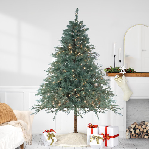 Real Touch™ Pre-Lit Medium Fairbanks Alpine Artificial Christmas Tree - 7.5' - Clear Lights