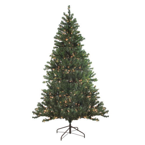 Pre-Lit Medium Balsam Pine Artificial Christmas Tree - 7' - Clear Lights