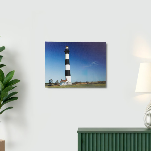 LED Lighted Flickering Lighthouse Canvas Wall Art - 11.75" x 15.75"