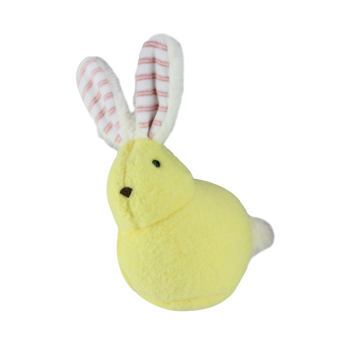9" Lemon Yellow Plush Rabbit Easter Tabletop Figure