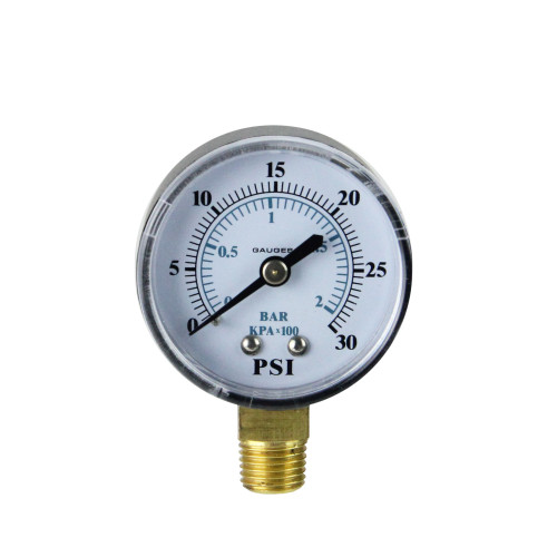2.75" Side Mount Filter Pressure Gauge - 0-30 PSI