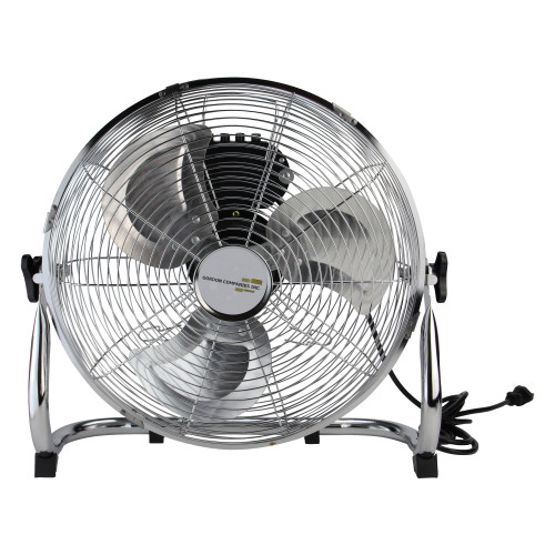 14" Silver Colored Three Speed Adjustable Tilt Portable Floor Fan