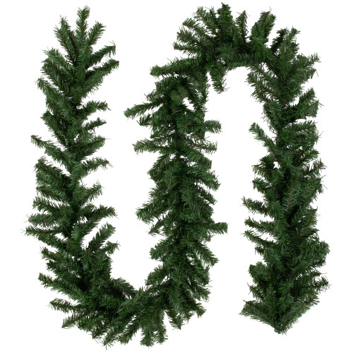 Canadian Pine Artificial Christmas Garland - 9' x 10" - Unlit