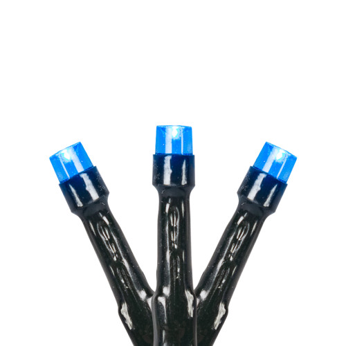 LED Wide Angle Christmas Lights - Blue - 9.5' Green Wire - 20ct