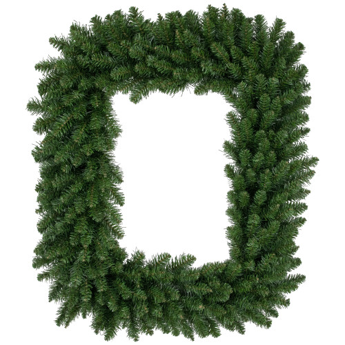 Buffalo Fir Rectangular Artificial Christmas Wreath - 36" - Unlit