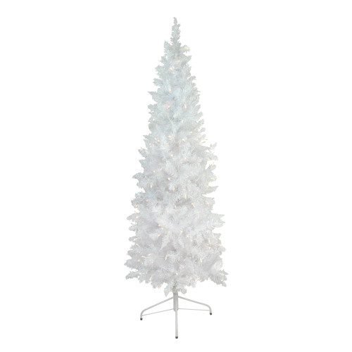 6' Pre-Lit Glimmer Iridescent Spruce Artificial Christmas Tree - Clear AlwaysLit Lights