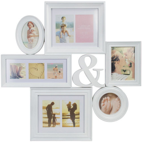 Multi-Sized Photo Collage Picture Frame - 27.75" - White