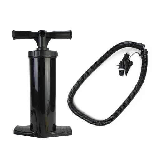17.5" Black Heavy-Duty Double Action Hand Air Pump