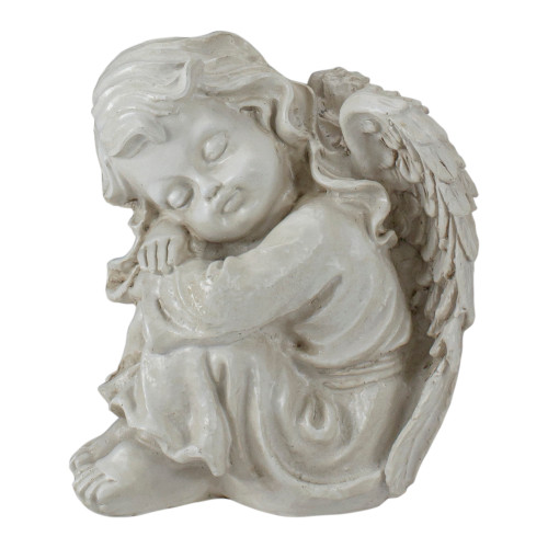 6.5" Resting Cherub Angel Outdoor Garden Statue
