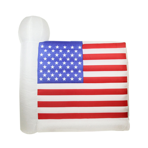 Lighted American Flag Patriotic Inflatable Outdoor Decoration - 5.5'