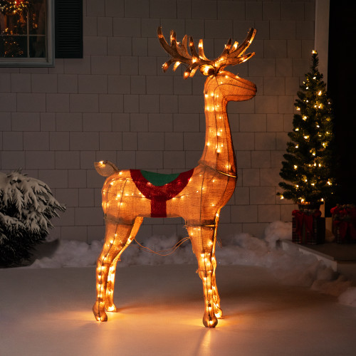 Lighted Standing Reindeer Outdoor Christmas Decoration - 60"